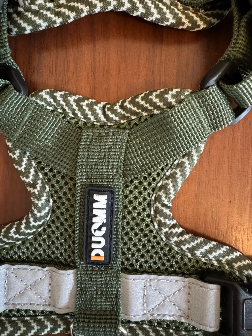 Pair of Olive Green Mesh Pet Harnesses